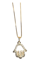 Cargar imagen en el visor de la galería, Golden Hand of Fatima Chain
