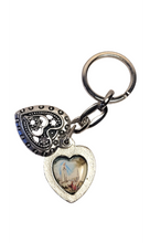 Load image into Gallery viewer, Heart of Fatima Keychain