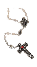 Load image into Gallery viewer, Hematite Pearl Rosary - Holy Fatima