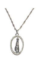 Load image into Gallery viewer, Silver Chain Our Lady of Fatima
