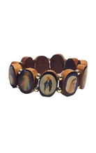 Cargar imagen en el visor de la galería, Wooden Bracelet with 12 Saints
