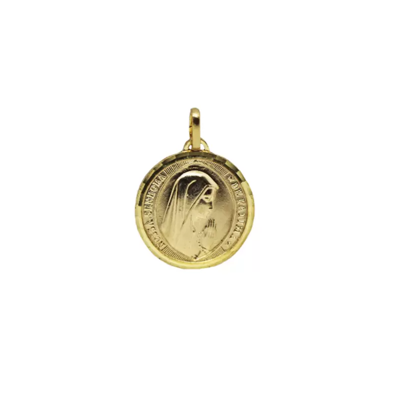 Golden Our Lady of Fatima Medal