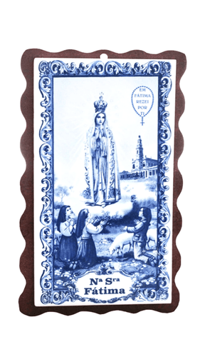 Blue Tile Apparition of Our Lady of Fatima - Holy Fatima