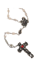 Load image into Gallery viewer, Hematite Pearl Rosary - Holy Fatima
