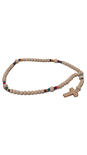 Cargar imagen en el visor de la galería, Rosary in Wood and Colored Beads
