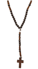 Cargar imagen en el visor de la galería, Small Rosary in Brown Pearl
