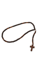 Cargar imagen en el visor de la galería, Small Rosary in Brown Pearl
