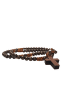 Cargar imagen en el visor de la galería, Small Rosary in Brown Pearl

