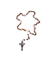 Load image into Gallery viewer, Premium Rose Petals Rosary - Holy Fatima
