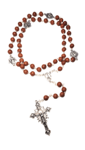 Load image into Gallery viewer, Premium Rose Petals Rosary - Holy Fatima
