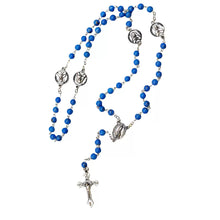 Load image into Gallery viewer, Francisco &amp; Jacinta Marto Rosary - Three Little Shepherds Rosary Blue
