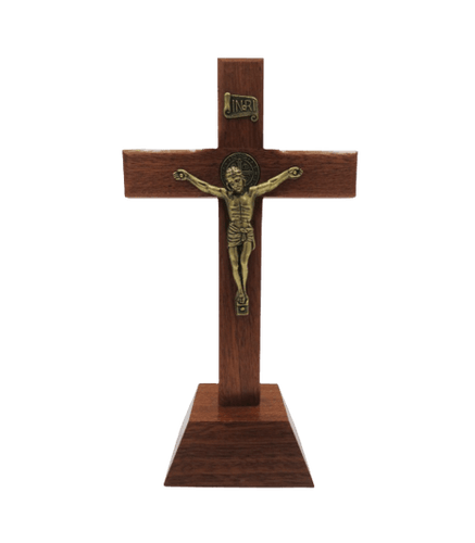 Wooden Crucifix - 11cm - Holy Fatima